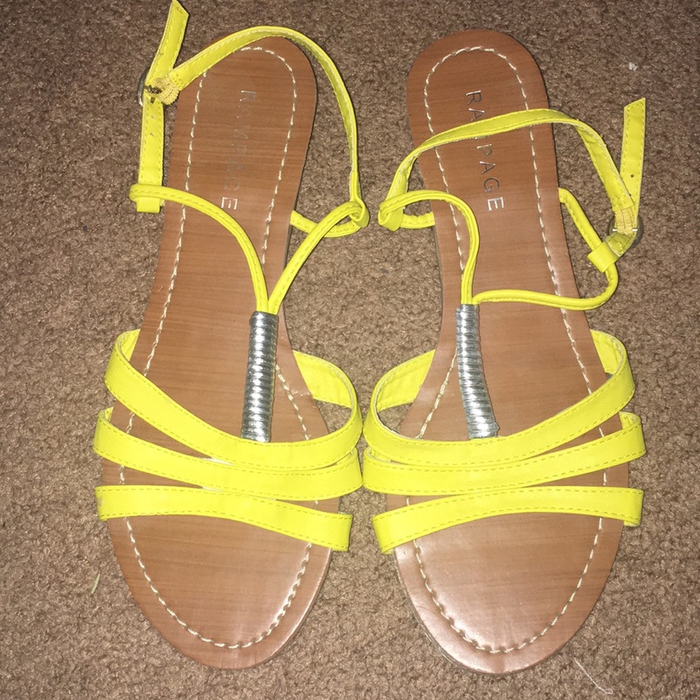 Rampage yellow  sandals